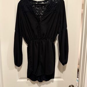 Black Lace Women's romper